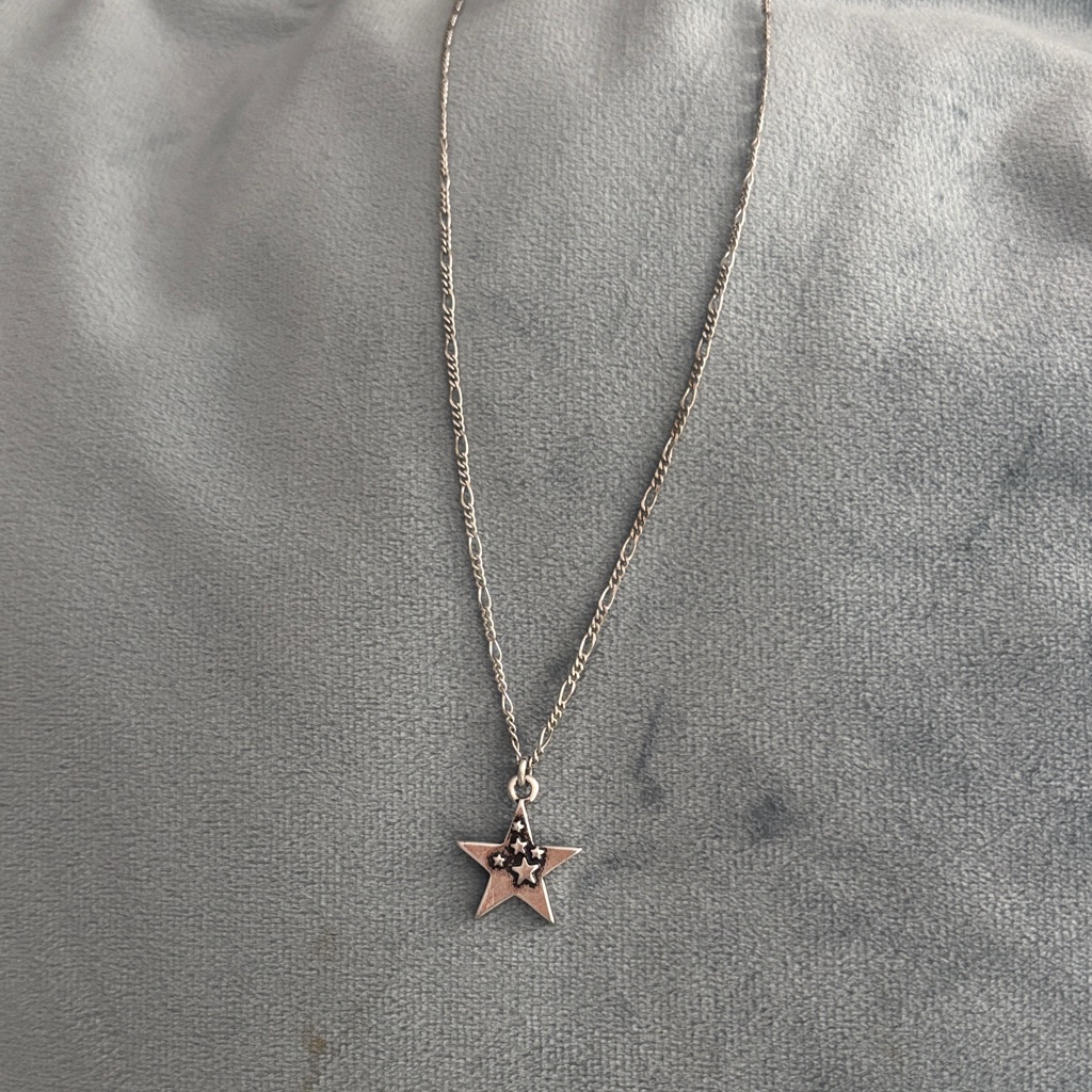 Lucky Brand Silver Star Necklace